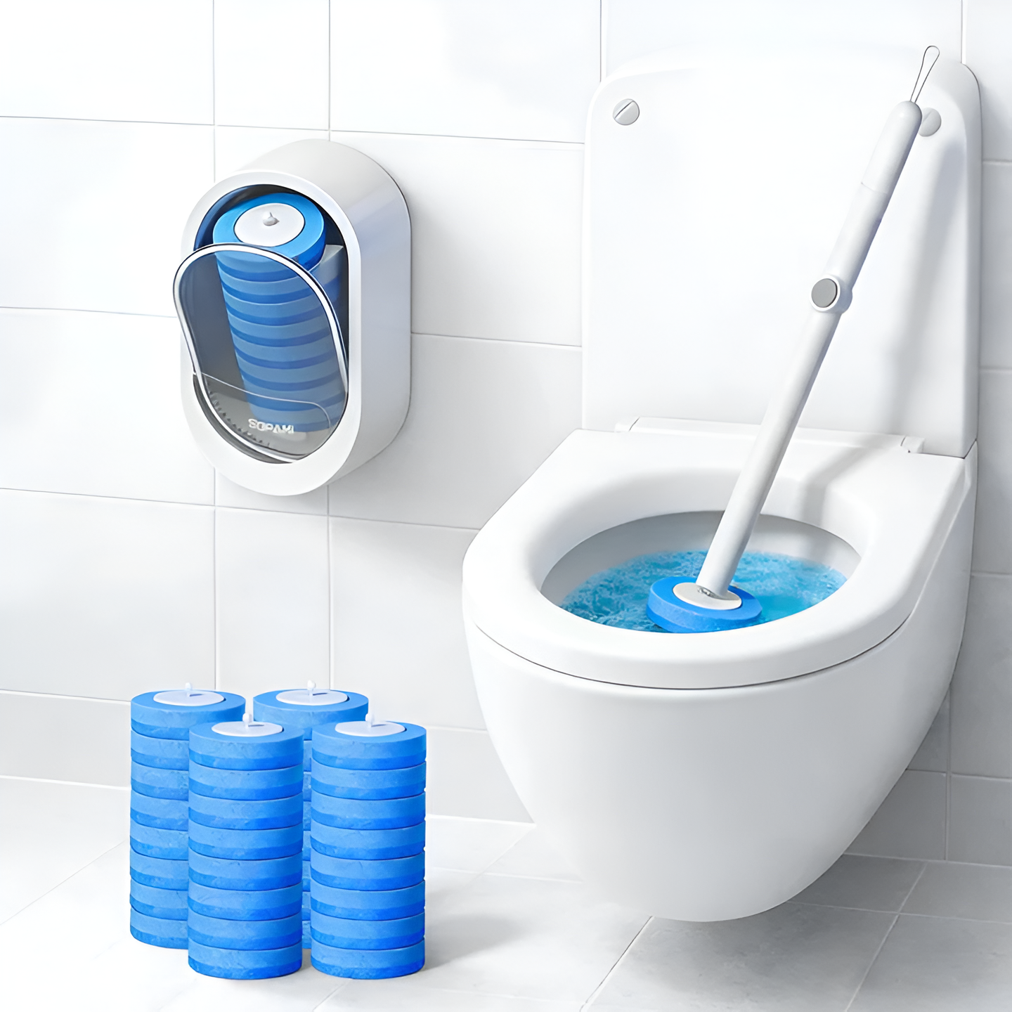 Fresh-Scent Disposable Toilet Brush – The Modern Way to Keep Your Bathroom Spotless