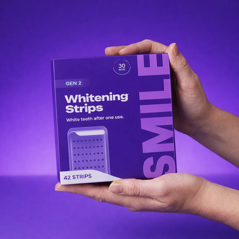 V34 Purple Whitening Strips for Instantly Whiter Teeth