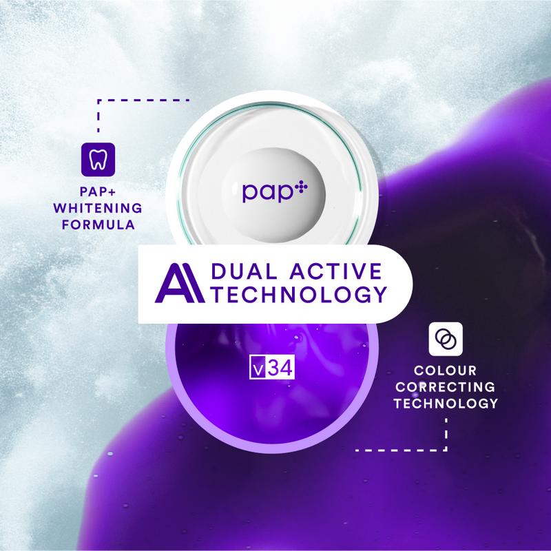 V34 Purple Whitening Strips for Instantly Whiter Teeth