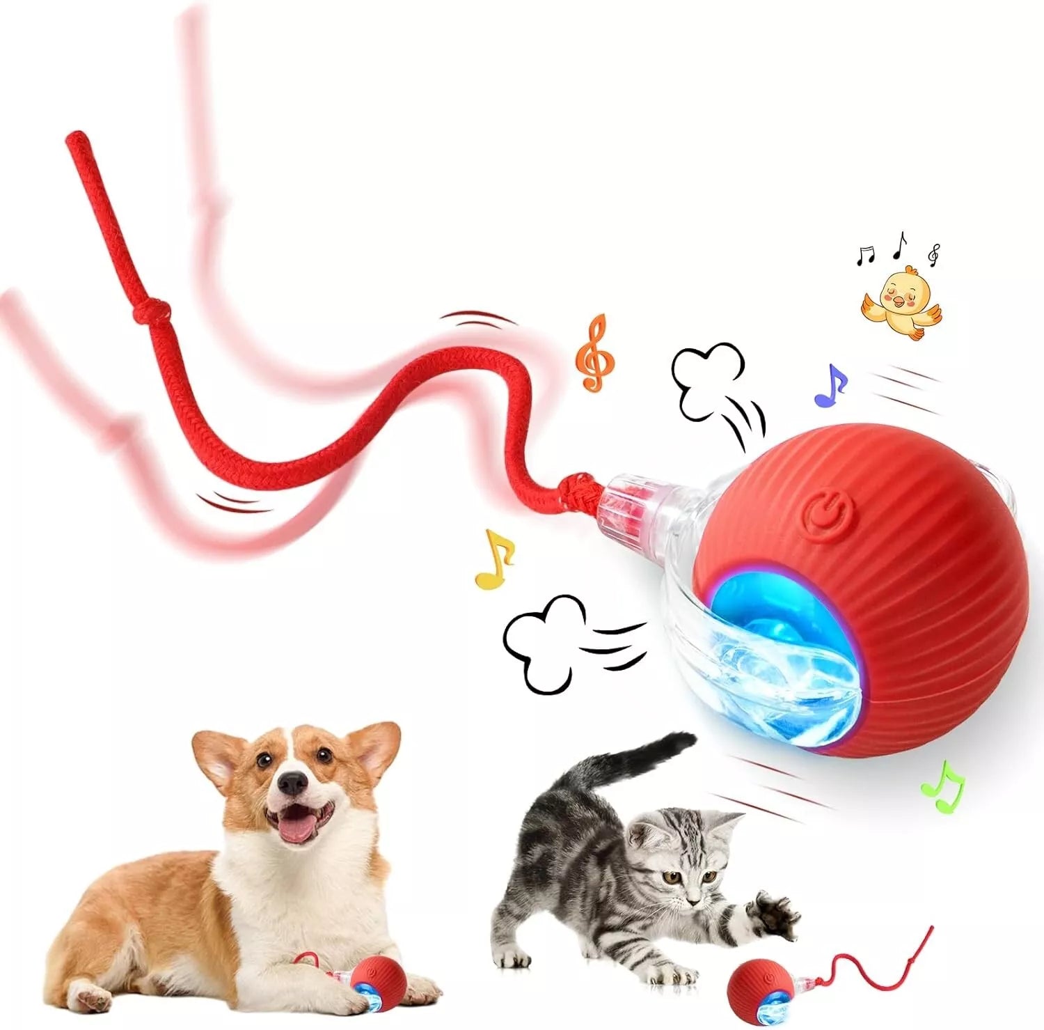 Automatic Rolling Cat Toy Ball – Keeps Indoor Cats Active, Stimulated & Stress-Free